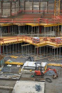 Construction in Stuttgartre. Stock Photos