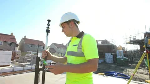 Construction. surveyor Stock-Footage 8987565
