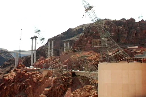 Construction Taking Place on a Mountain Stock Footage 372486