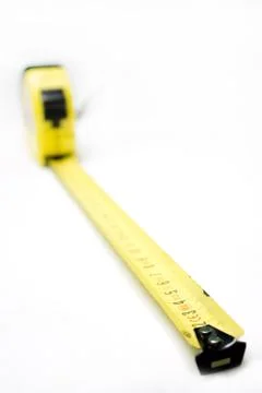 Construction tape isolated on white background Foto stock