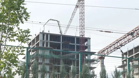 Construction, Tashkent Stock Footage 247830482