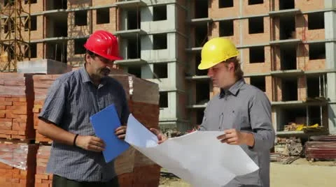 Construction team Stock Footage 24637791
