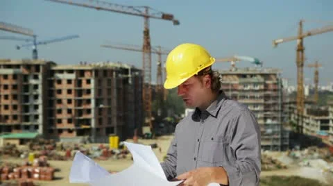 Construction team Stock Footage 24637976