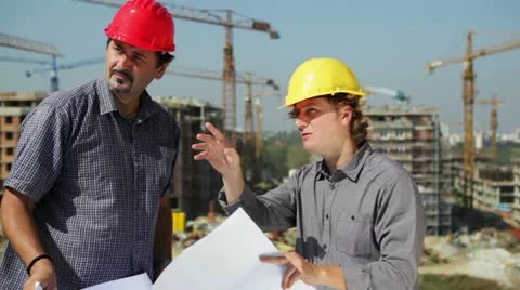 Construction team Stock Footage 24638004