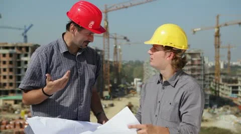 Construction team Stock Footage 24638010