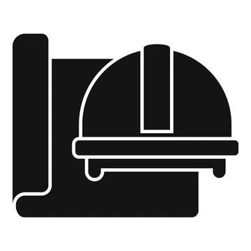 Construction technical document icon simple vector. Business manual Stock Illustration