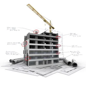 Construction technicalities Stock Illustration