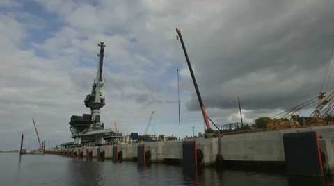 Construction of terminal Stock Footage 36423738