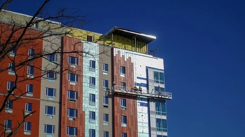 Construction Timelapse 5K Stock Footage 102150417