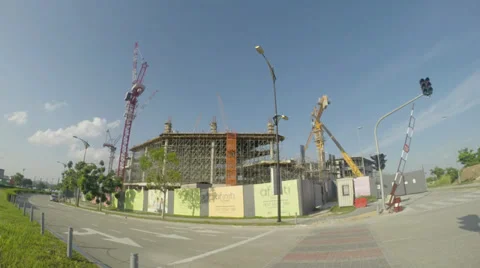 Construction Timelapse Stock Footage 39681587