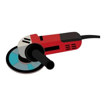 Construction tool grinder, color isolated vector illustration in cartoon styl Stock Illustration