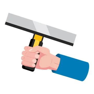 Construction tool putty knife, spatula repair tool. Hand hold spackling Stock Illustration