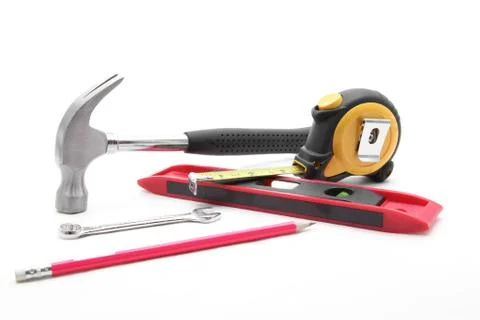 Construction tool set Stock Photos