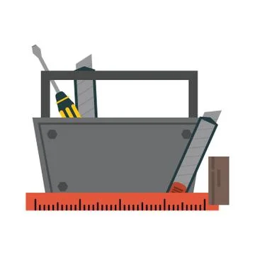 Construction tools and elements Stock Illustration