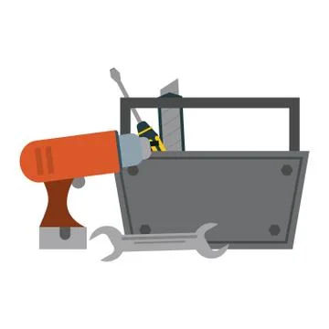 Construction tools and elements Stock Illustration