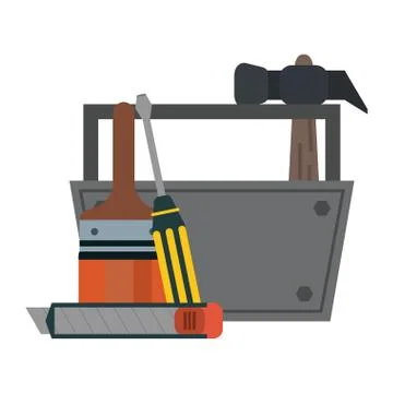 Construction tools and elements Stock Illustration