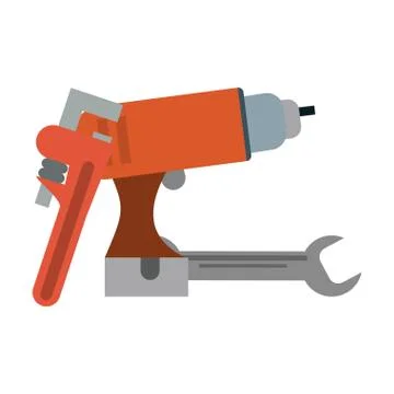Construction tools and elements Stock Illustration