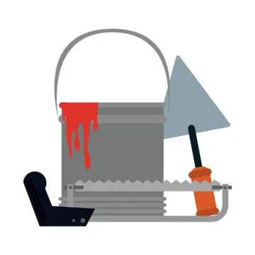 Construction tools and elements Stock Illustration