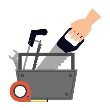 Construction tools and elements Stock Illustration