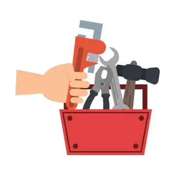 Construction tools and elements Stock Illustration