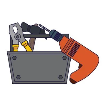 Construction tools and elements 스톡 일러스트