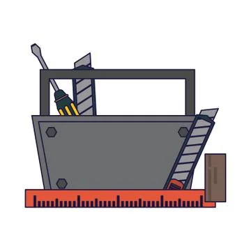 Construction tools and elements Stock Illustration