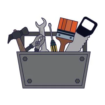 Construction tools and elements Stock Illustration