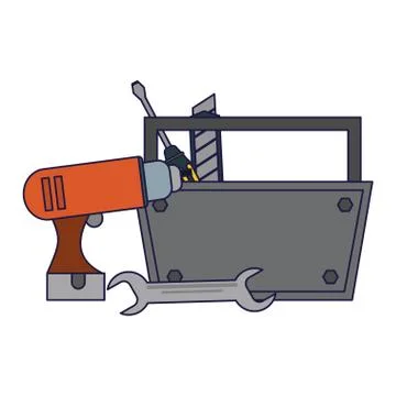 Construction tools and elements Stock Illustration