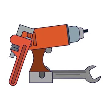 Construction tools and elements Stock Illustration