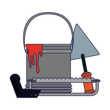 Construction tools and elements Stock Illustration