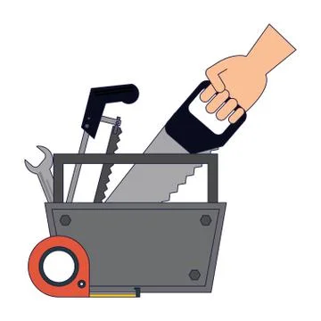 Construction tools and elements Stock Illustration