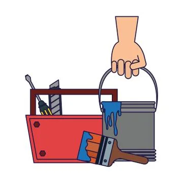 Construction tools and elements Stock Illustration