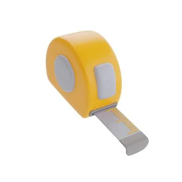 Construction tools and equipment, Tape measure isolated on white background,  Stock Illustration