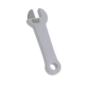 Construction tools and equipment, wrench isolated on white background, labor  Stock Illustration