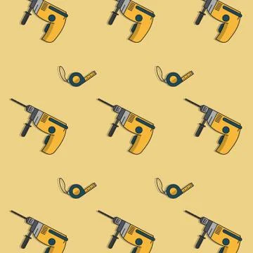 Construction tools background Stock Illustration