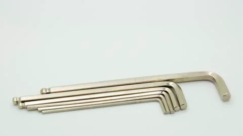Construction tools equipment on white background Foto stock