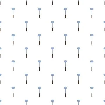 Construction tools hammer repeating pattern on white background Illustrazione stock
