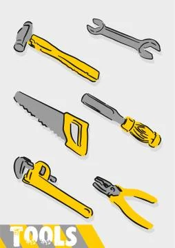 Construction tools Stock Illustration