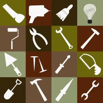 Construction tools Stock Illustration