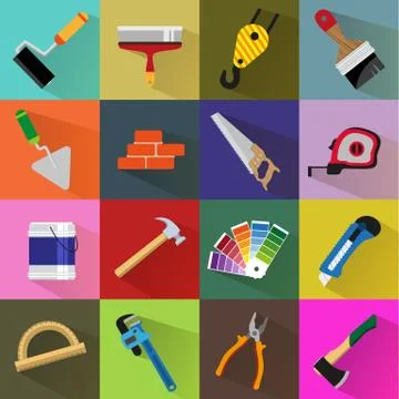 Construction tools Stock Illustration