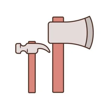 Construction tools isolated icon Stock Illustration