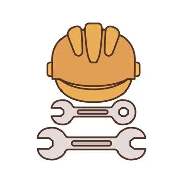 Construction tools isolated icon Stock Illustration