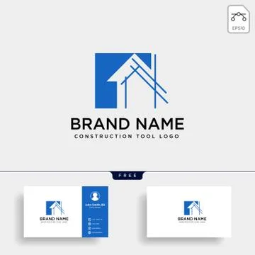 Construction tools logo template vector illustration icon element Stock Illustration