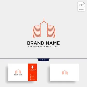 Construction tools logo template vector illustration icon element Stock Illustration