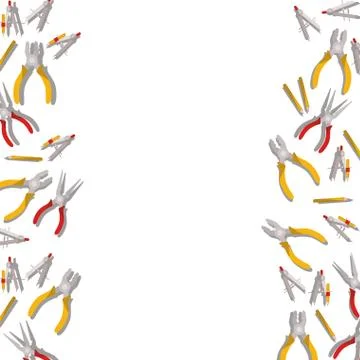 Construction tools pattern isolated icon 스톡 일러스트