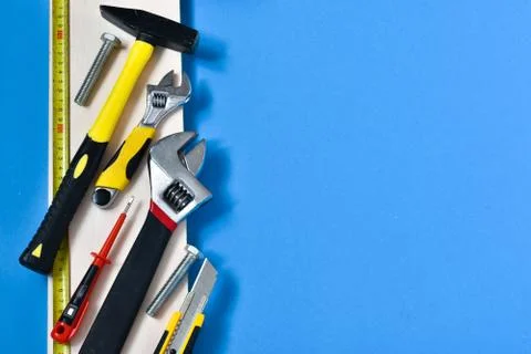 Construction tools for repair Stock Photos