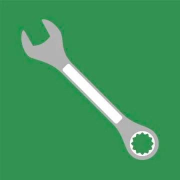 Construction tools on white background. Dill, wrench, saw, pliers, hammer, level Illustrazione stock