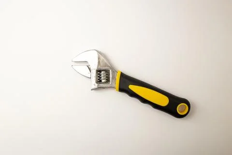 Construction tools on white background Stock Photos