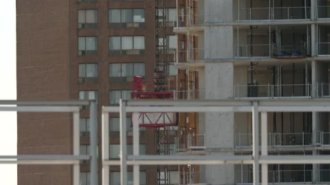 Construction Toronto Urban Condo Stock Footage 230923005