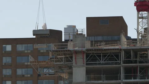 Construction Toronto Urban Condo Stock Footage 230923374